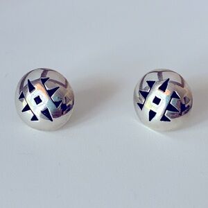 Elegant Sterling Silver Stud Earrings